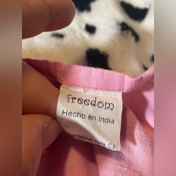 Freedom Pastel Pink Embroidered Fairy Wrap Skirt - Picture 11 of 12